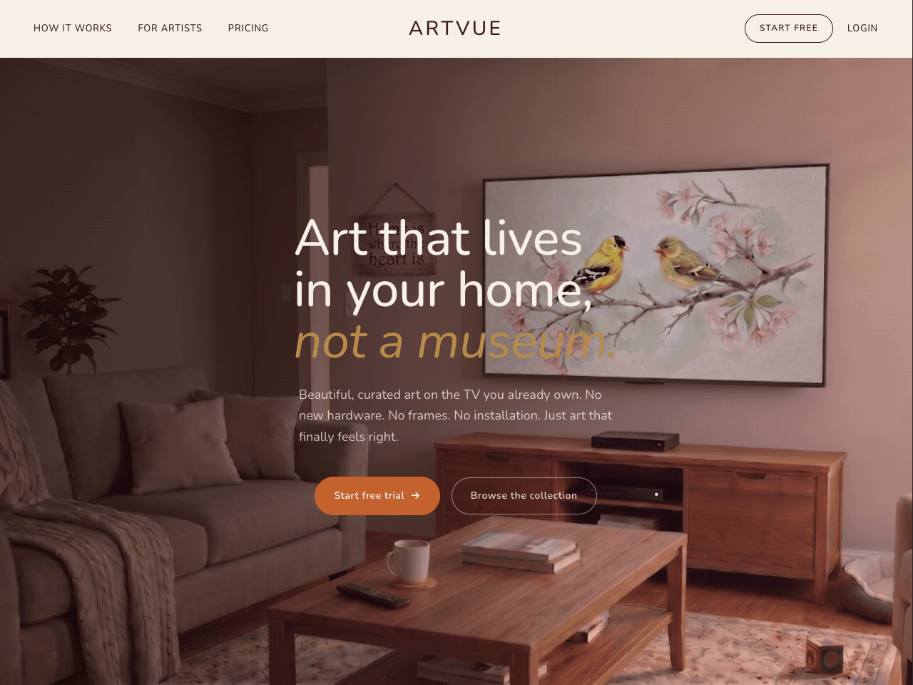 ArtVue on web